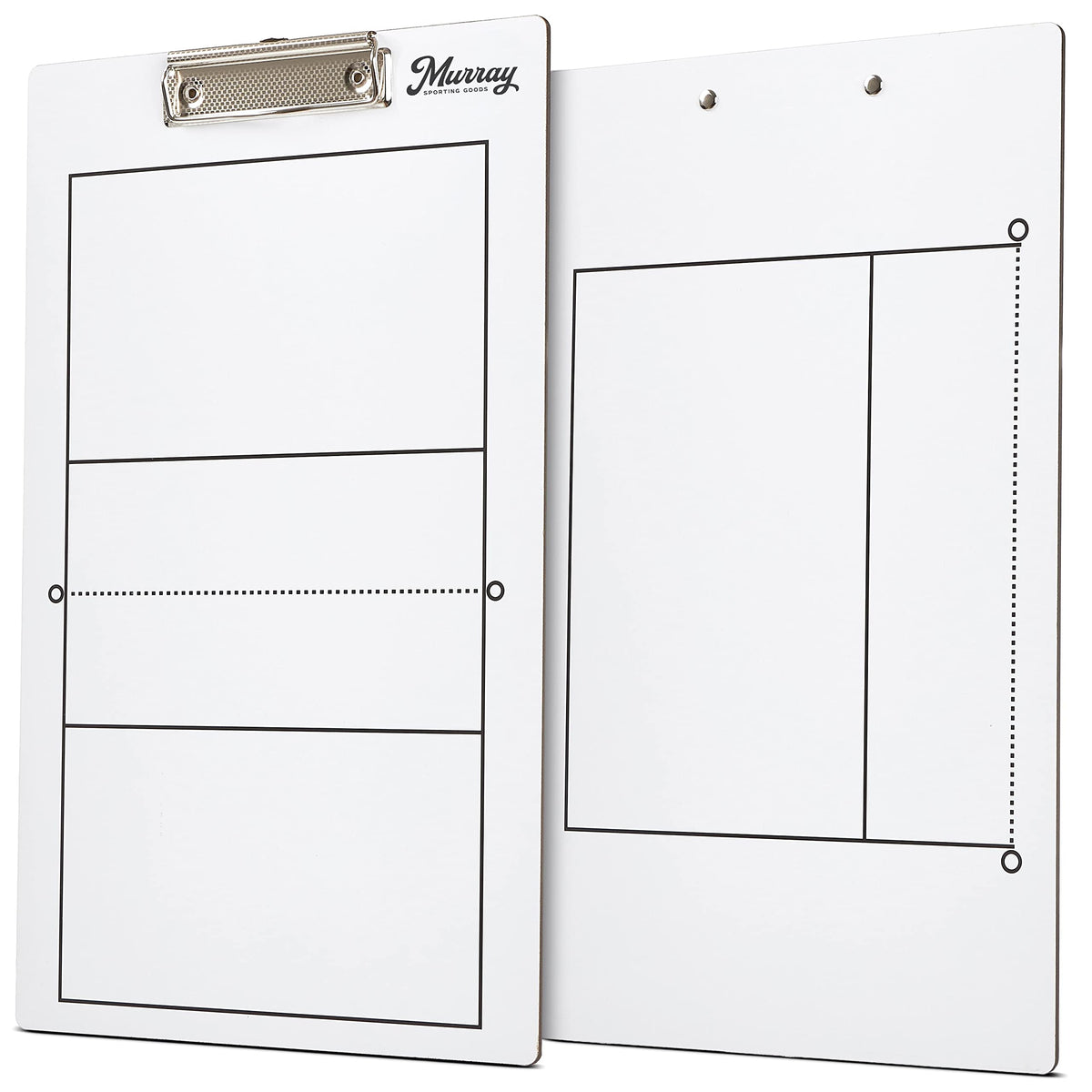 Murray Sporting Goods Dry Erase Coaches Clipboard | Double-Sided Dry Erase White Board (Volleyball)