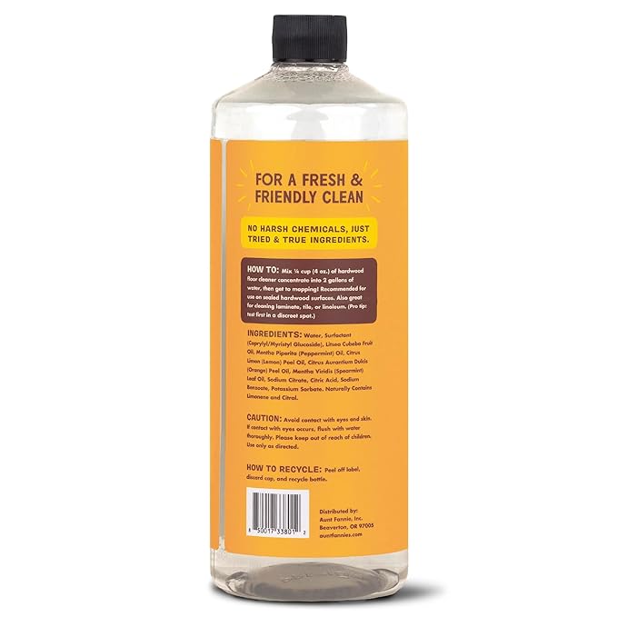 Aunt Fannie's Bundle: Floor Cleaner Vinegar Wash (Lavender) + Hardwood Floor Cleaner (Lemon)