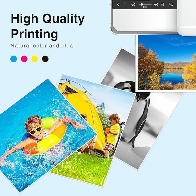 923 Ink Cartridges Combo Pack Without Chip Replacement for HP 923 Ink Cartridges for hp Printers Work for HP OfficeJet 8130e 8135e 8138e 8139e 8130 OfficeJet 8120 8122e 8123 Printer,4 Pack