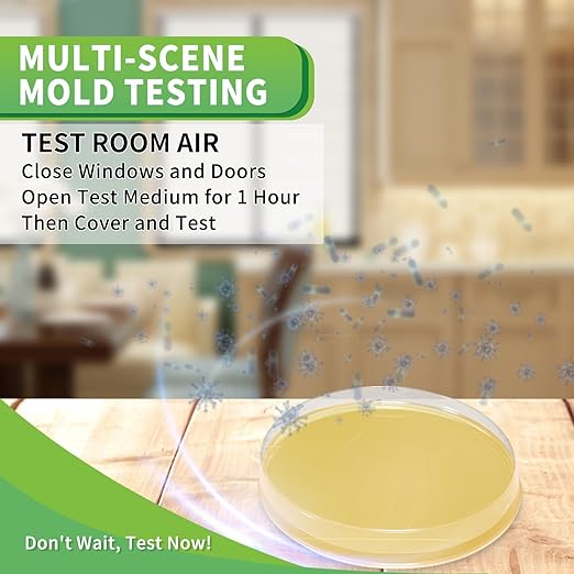 Mold Test Kit for Home with Free Lab Analysis - 10 Simple Detection Tests DIY at Home Mold Air Tester - Test HVAC System,Surface Mold for Home Indoor & Outdoor Air Quality Mold Testing Kits Detector