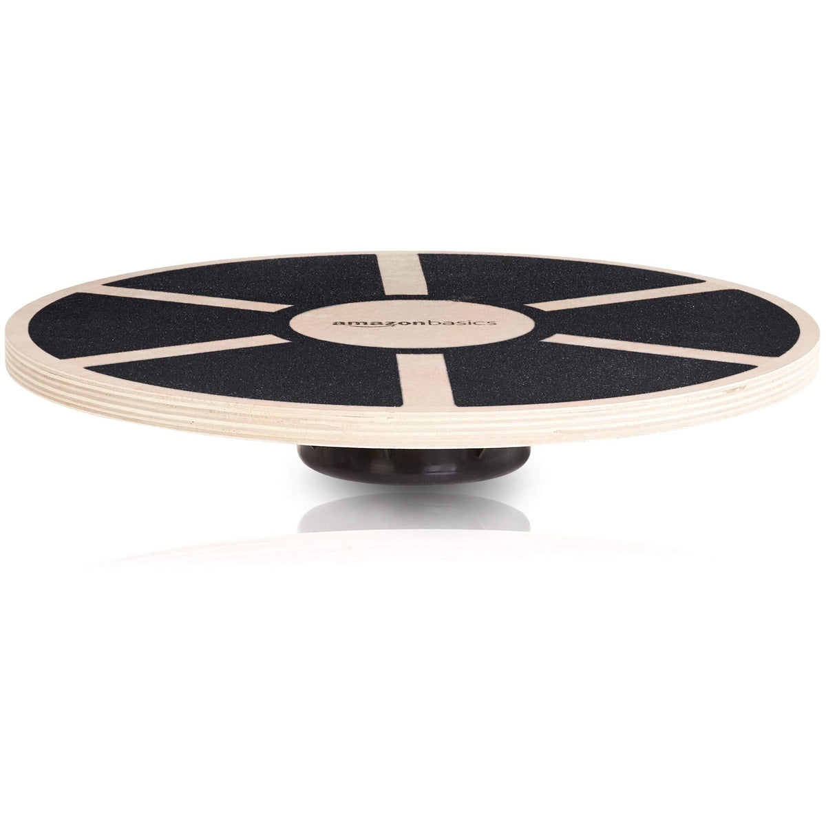 Amazon Basics Wood Wobble Balance Trainer Board, Black