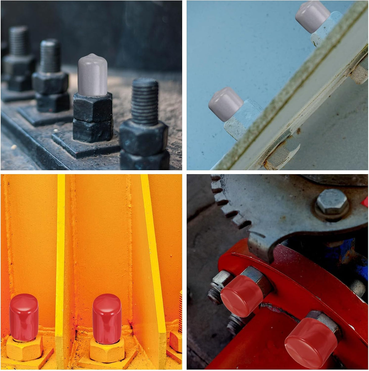 uxcell 20pcs Rubber End Caps 44mm(1 3/4") ID Vinyl PVC Round Tube Bolt Cap Cover Screw Thread Protectors Dark Green