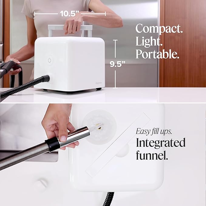 Dupray Neat Steam Cleaner with 40-Piece Accessory Kit, Powerful, chemical-free cleaning for floors, cars, tiles, grout, and more. *Kills 99.9% of Bacteria & Viruses