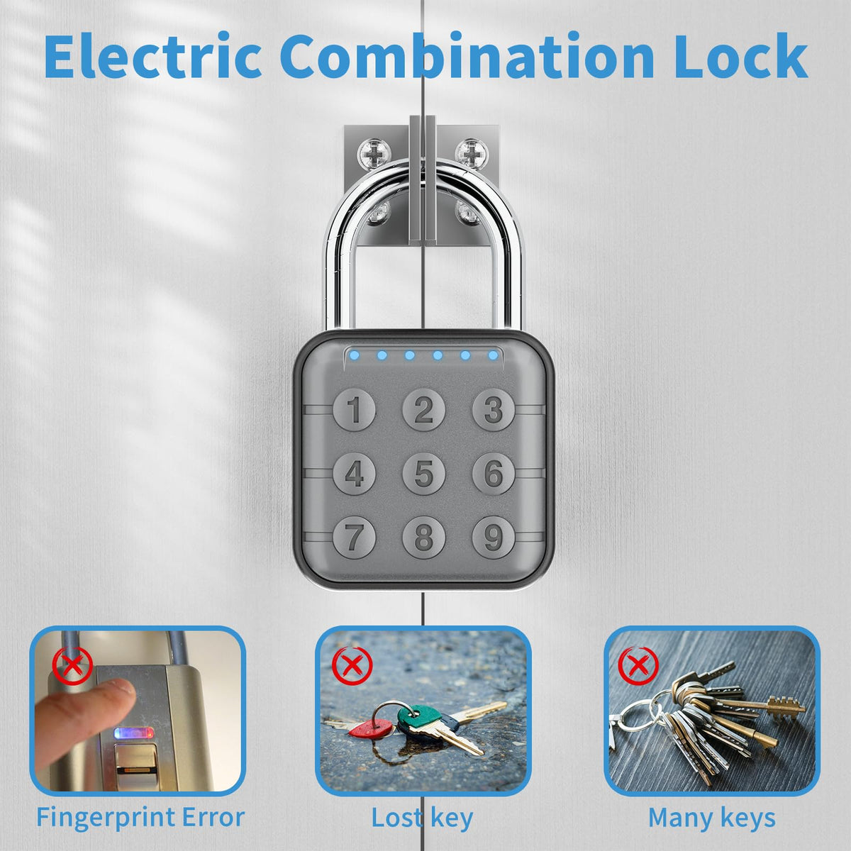 Combination Lock, Combination Lock for Locker, Locker Lock & Gym Locker Lock - High Security, Easy to Use for Gym, School, Travel, Outdoor