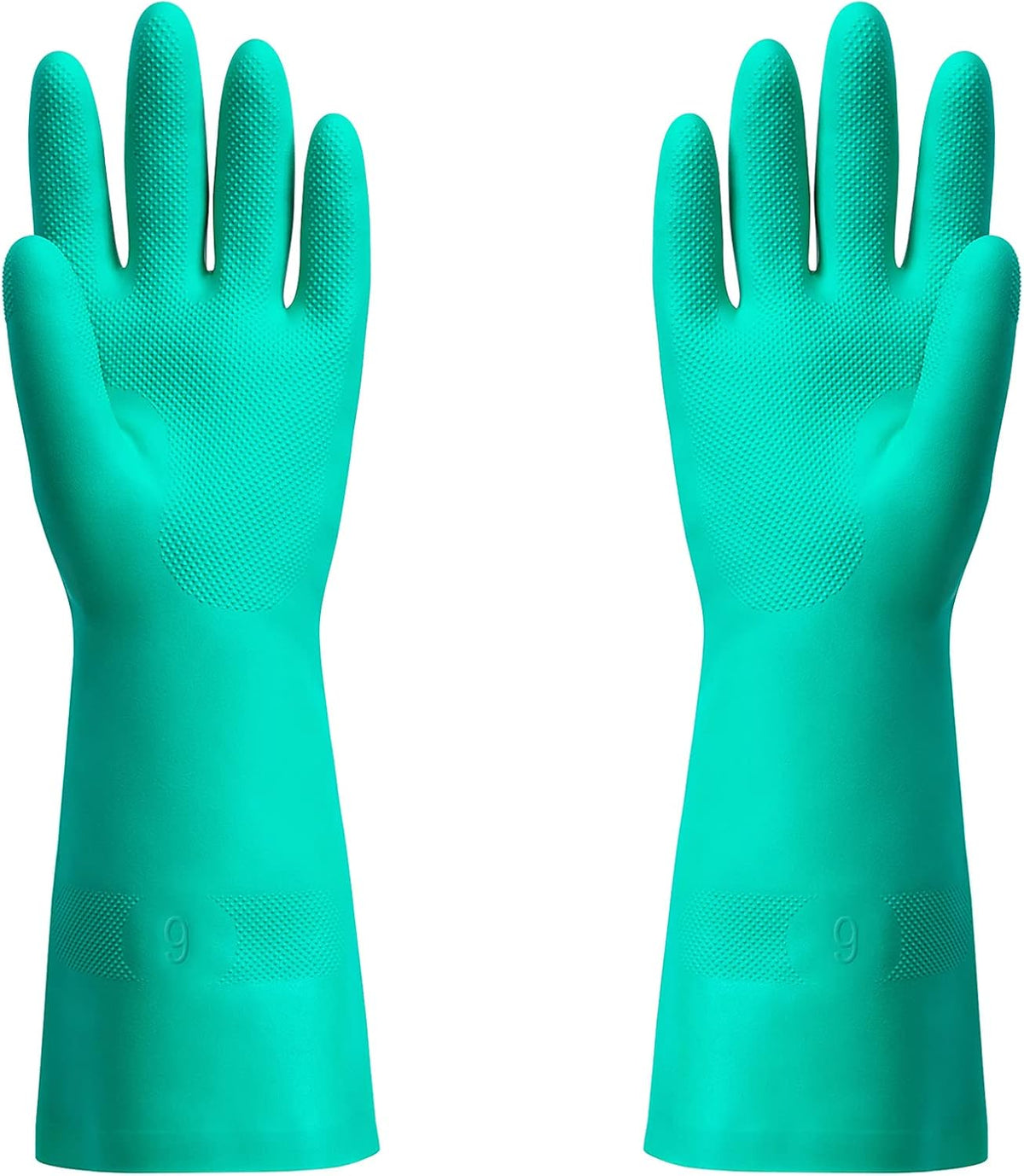ThxToms Chemical Resistant Nitrile Gloves, Resist Household Acid, Alkali, Solvent and Oil, Latex Rubber Free, 1 Pair Large