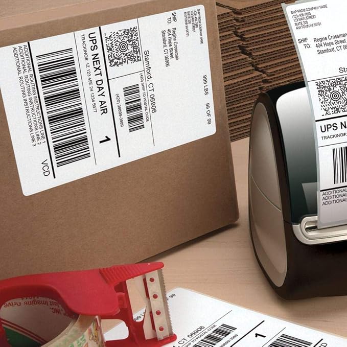 12 Rolls 4XL Labels 4" x 6" Address Shipping Labels 1744907 Compatible for 4XL LabelWriter, 220 Labels/Roll