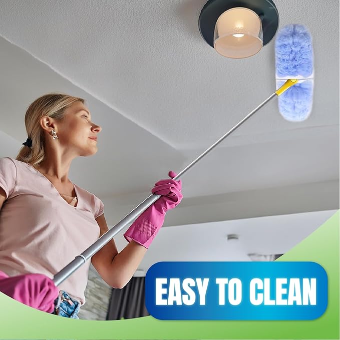 40 Count Disposable Microfiber Duster Refills for Swiffer- 360 Degree Heavy Duty Dry Duster Refills (Handle Not Included)