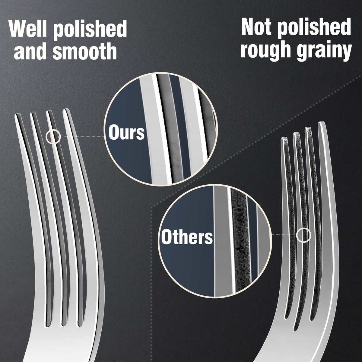 Silverware Set for 8, 40 Piece 18/10 Stainless Steel Flatware Utensils Cutlery Set, Mirror Polished knives Forks and Spoons Silverware Sets for Dinner,Wedding,Festival Gift,Dishwasher Safe,Rust Proof