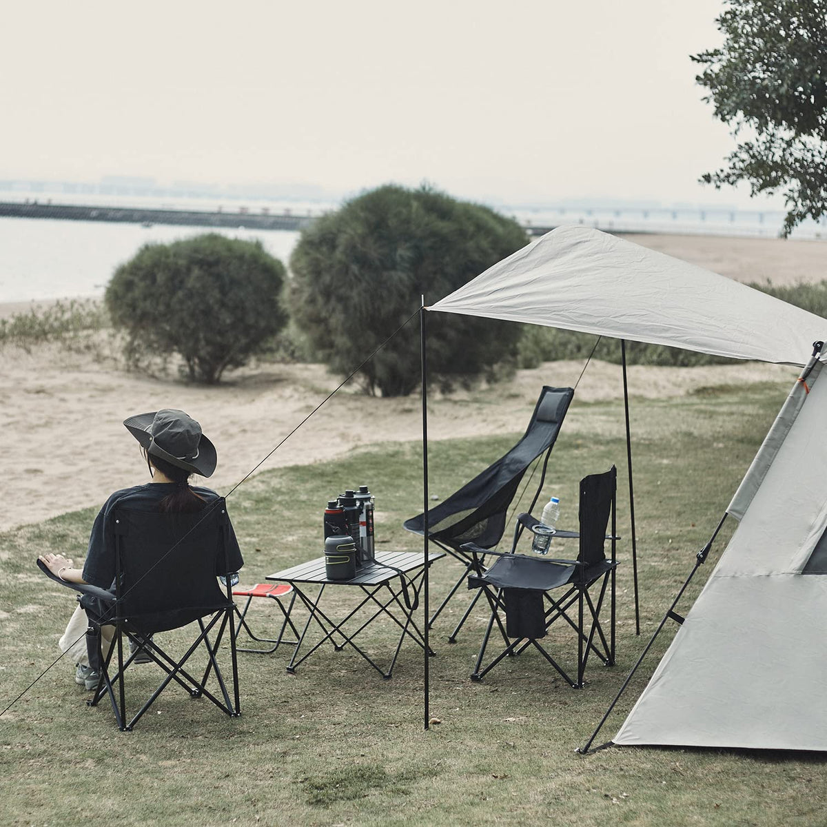 Damei century Folding Camping Chairs- Lightweight, Portable Chair for Beach, Lawn, Outdoor Sports,2PCS Camouflage