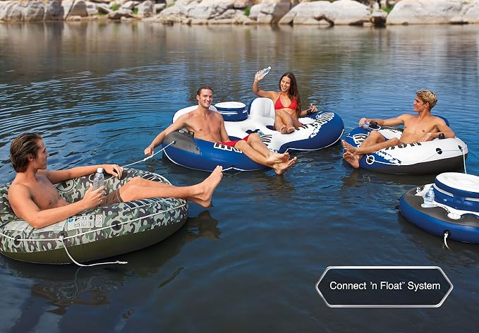 Intex River Run Floating Tube 2 Pack River Run II 2 Person Tube w/Cooler 2 Pack