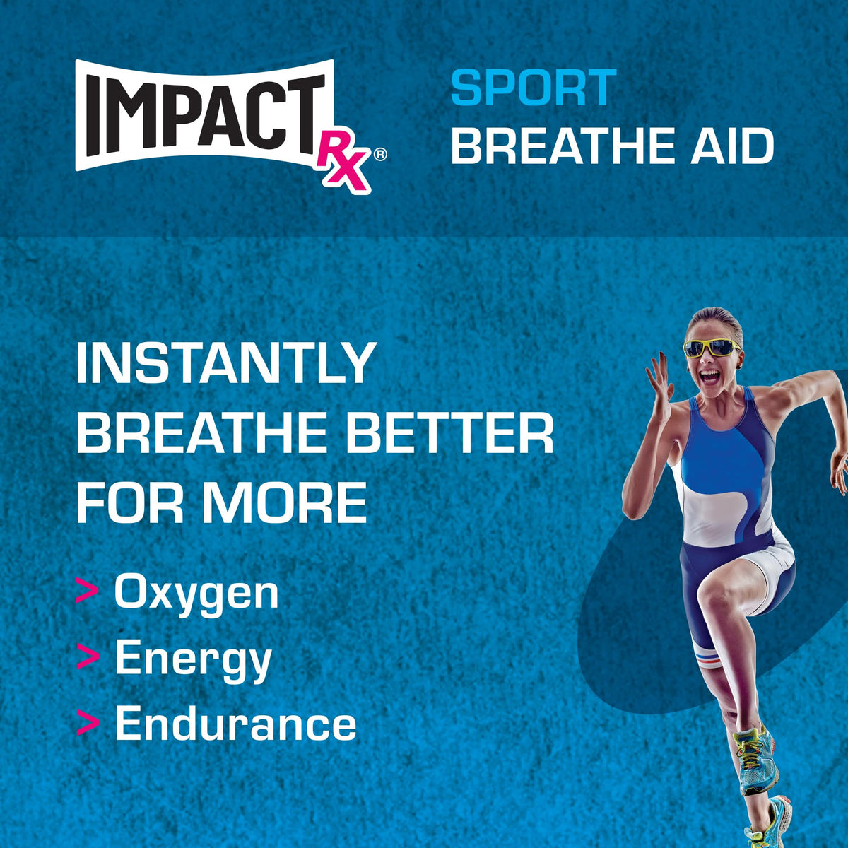 ImpactRx Sport Intra-Nasal Breathe Aids from SleepRight, Breathing Aids for Sports, Nasal Dilator for Athletes (2-Pack)