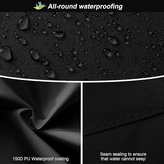Rain Jacket, High Visibility Rain Coat and Pants, Waterproof Raincoat with Hood, Lightweight Rain Suit for Outdoor Activities, Rain Ponchos for Adults Reusable, Men Women, Black B, 4XL-5XL