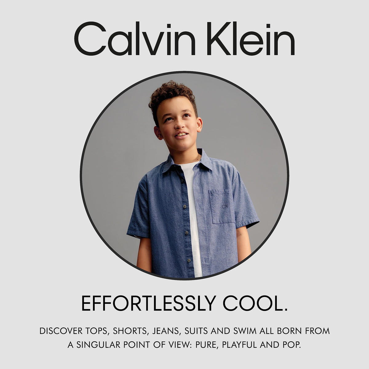 Calvin Klein Boys' Short Sleeve Pocket Logo Crew Neck T-Shirt, Soft, Comfortable, Relaxed Fit, Clay, 8