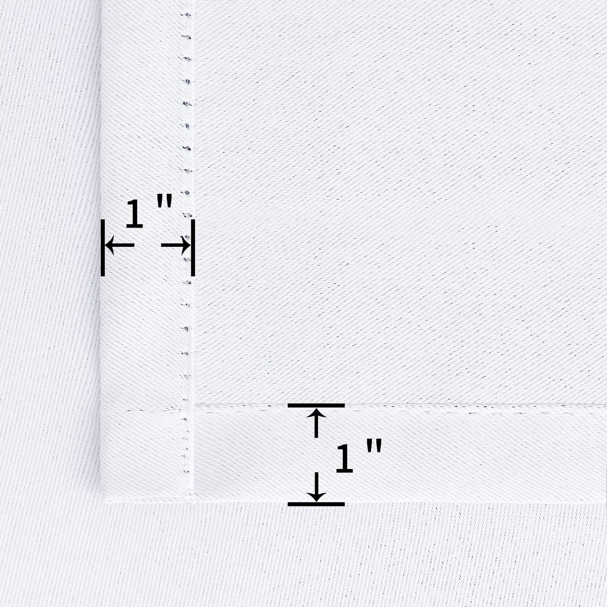 BGment Rod Pocket White Curtains 48 Inches Length for Kitchen Bathroom Window - Privacy Protection Short Window Treatment Drapes for Cafe Bedroom Home Decor, 2 Panels, Pure White, 42 x 48 Inch