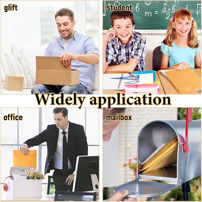 Ctosree 600 Pcs Manilla Envelopes Clasp Envelopes Bulk Brown Kraft Catalog Letter with Clasp Closure and Gummed Seal 28lb Heavyweight Paper (9 x 12 Inch)