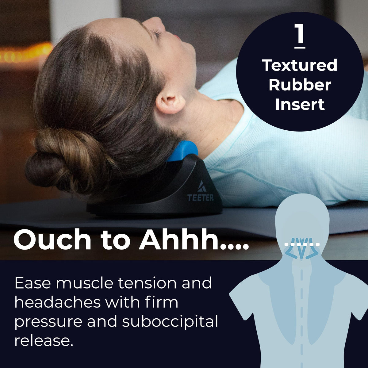 Teeter Neck Relax & Restore Duo- Portable Neck Traction Device for Decompression, Muscle Tension & Headache Pain Relief and Spine Health