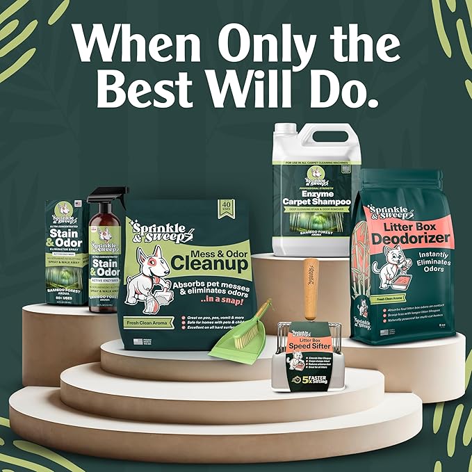 Enzyme Carpet Cleaner - Enzyme Carpet Shampoo (64oz) - Carpet Cleaner Solution to Eliminate Tough Stains & Neutralize Odors - Removes Dog, Cat, All Pets Urine- Use with All Machines