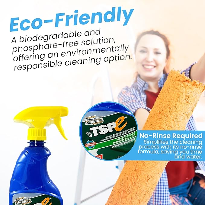 TSPE Cleaner - 500ml / 16.9 oz Phosphate-Free Degreaser and Pre-Paint Surface Prep - Biodegradable, No-Rinse Formula (2)