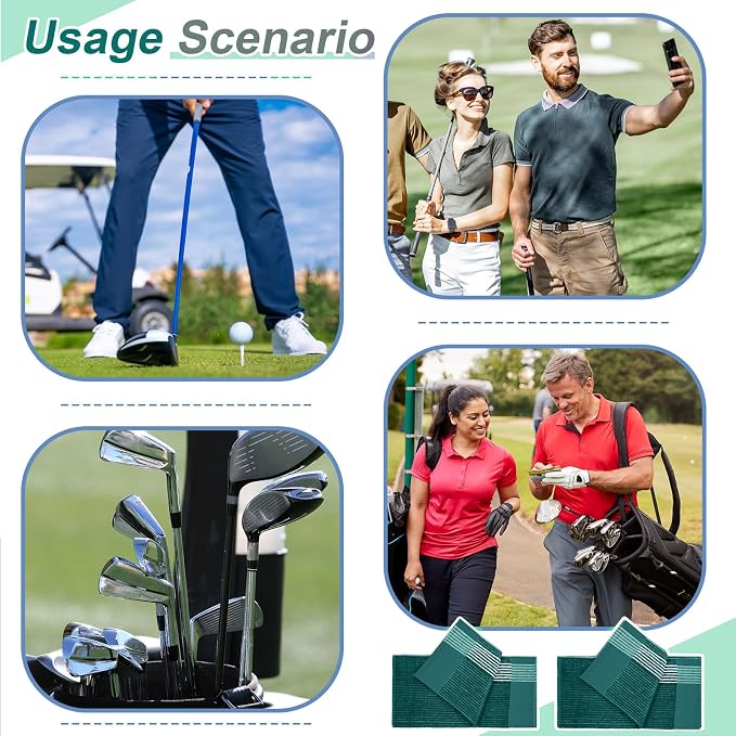 Mixweer Caddy Golf Towel 22" x 42" Large Caddy Towel Camping Sport Towels Cotton Soft Towels for Man Golf Lovers