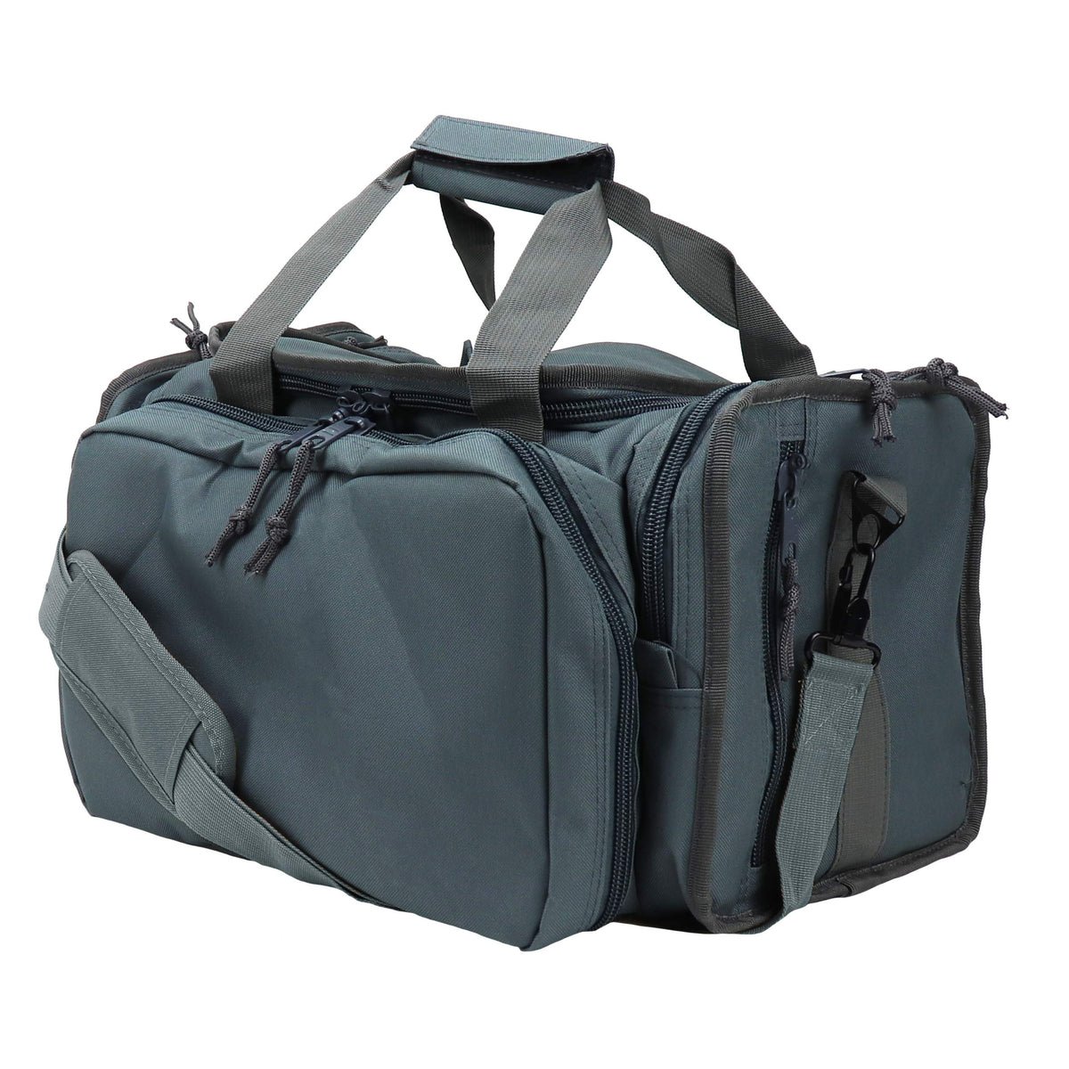 OSAGE RIVER Tactical Range Bag for Handguns and Hunting, Travel Duffel, 13.5 x 10.5 x 7.5 inches, Light Duty, Gunmetal Grey