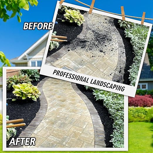 Mulch Glue & Gravel Binder - 64oz Rock Glue for Landscaping, Garden, Walkway - Strong Pea Gravel Stabilizer, Concentrate Mulch Adhesive Safe for Lockdown Sticky Stone, Pebble, Bark, Rubber, Pine Straw