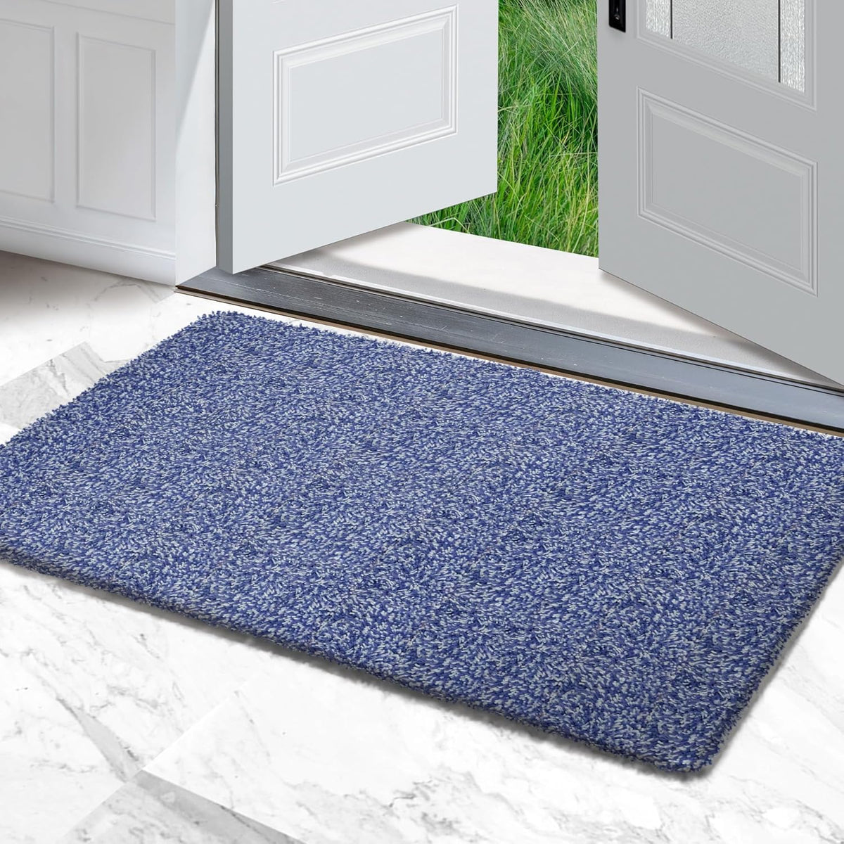 Premium Microfiber Indoor Door Mat â 32"x48" Washable Entry Mat, Non-Slip, Waterproof Backing, Super Absorbent, Low Profile Entryway Doormat for Indoor Entrance