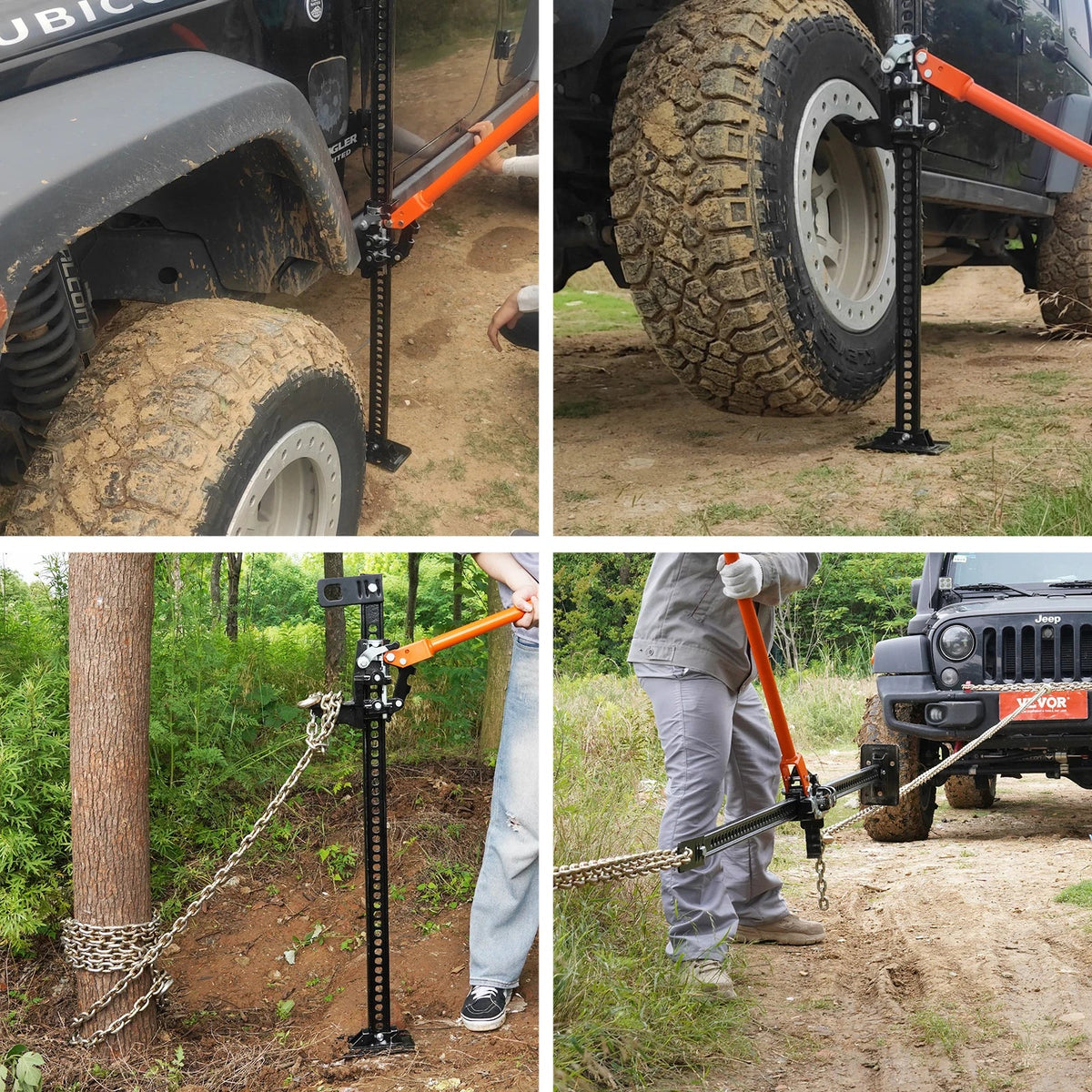 High Lift Farm Jack 48"/60" Utility Farm Jack 7000 lbs Capacity Road Utility Jack Heavy-Duty Farm Jack for Tractor Truck