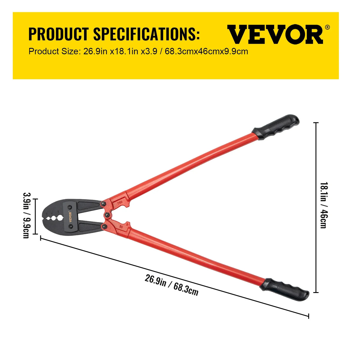 24/30Inch Wire Rope Swager Crimper Tool Insulated Handle Aluminum Copper Cable Fishing Dual Sleeves Cutter Crimping Pliers