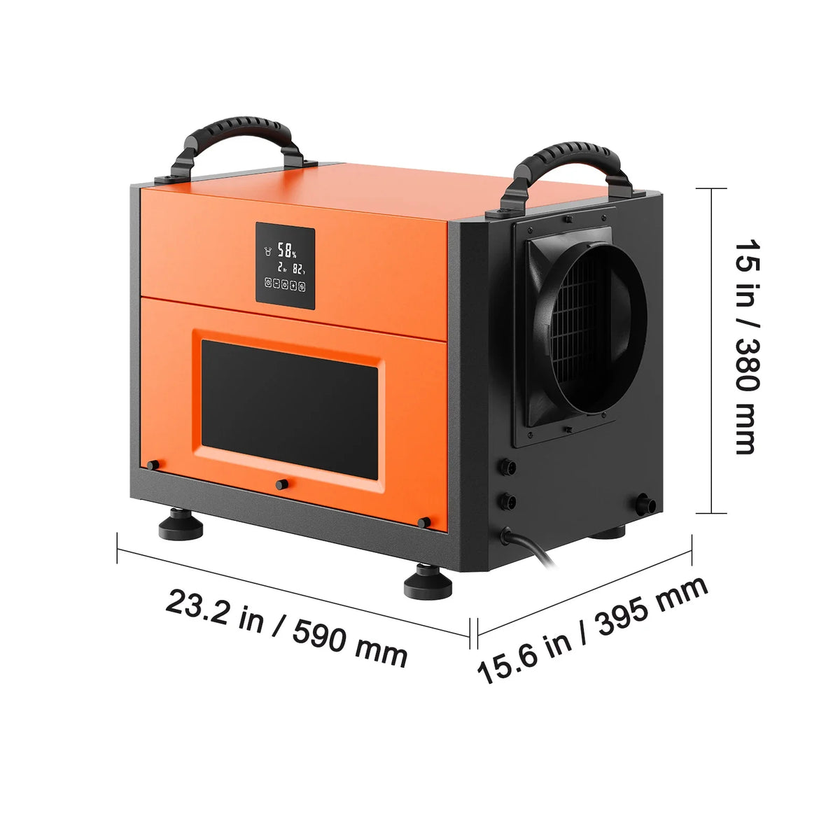 Commercial Dehumidifier with Drain Hose for Crawl Spaces Basements Warehouse & Job Sites Large Capacity Dehumidifier
