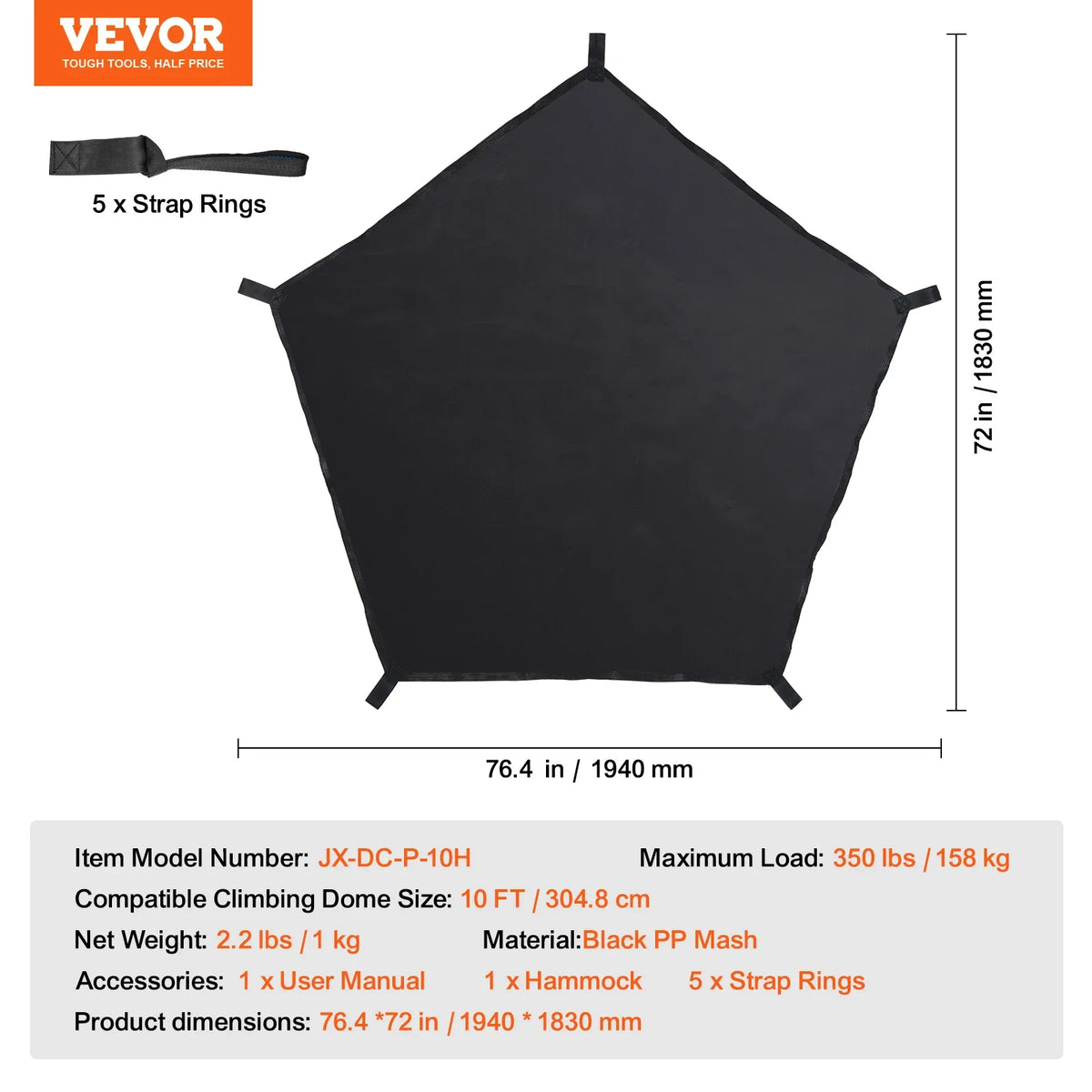 Climbing Dome 6/8/10/12FT Geometric Dome Climber Hammock Swing Jungle Gym Climbing Grip Outdoor Backyard Play Equipment