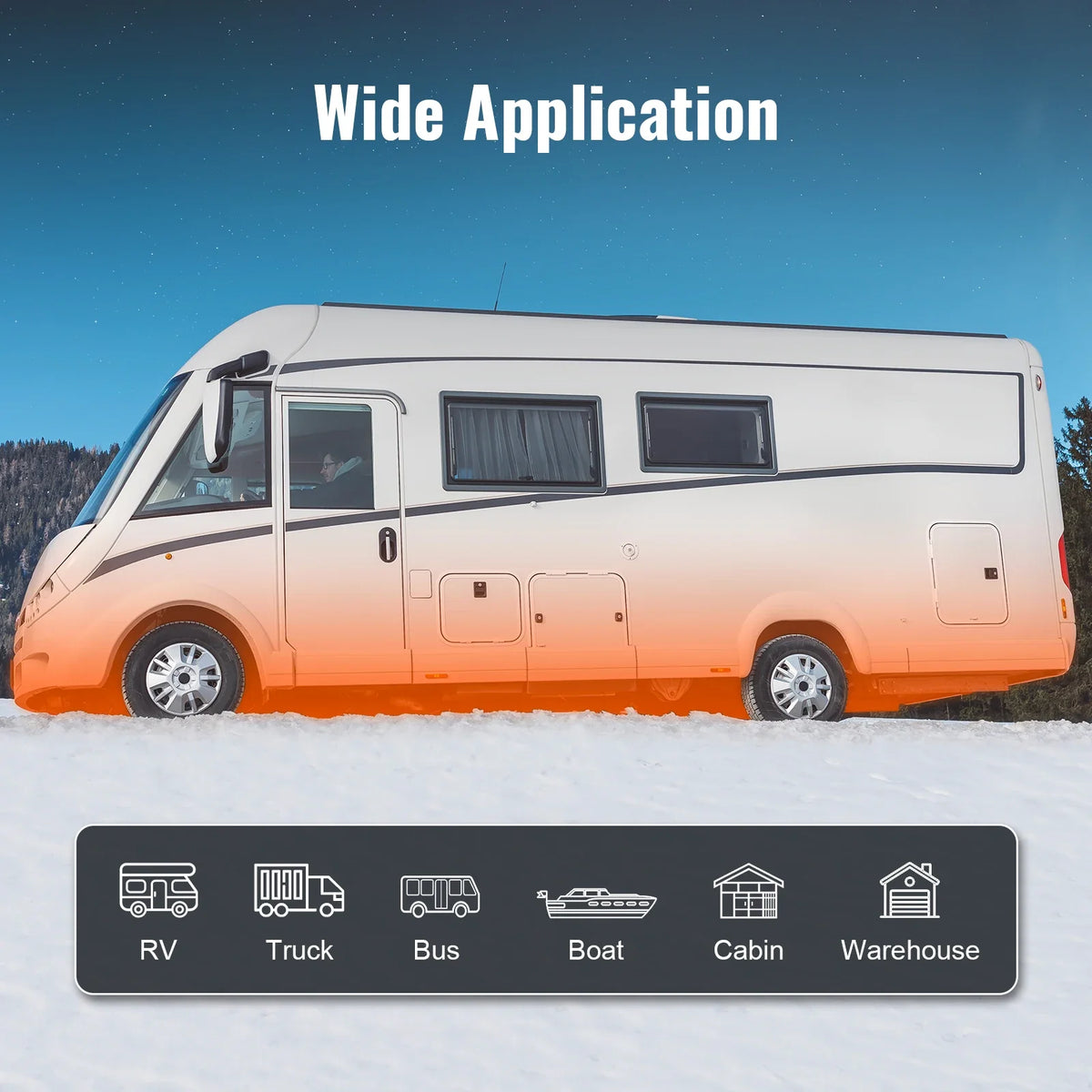 5KW Diesel Air Heater, 12V Diesel Heater with Remote Control and LCD, 10L Fuel Tank Diesel Parking Heater, Rapid Heating