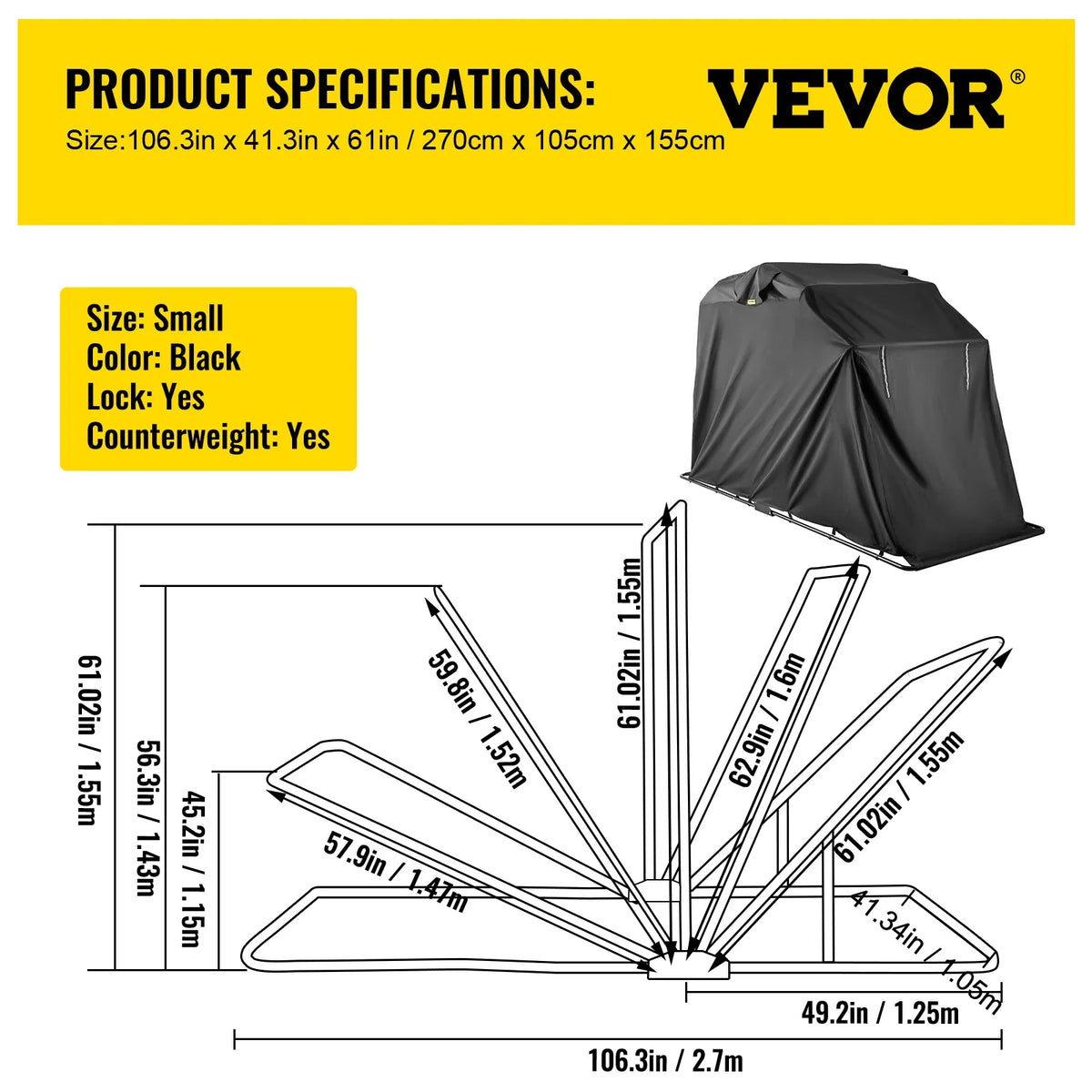 Universal Waterproof Motorcycle Cover Outdoor Shelter Protection Moto Accessories Storage Garage Use for Dust Rain Snow UV