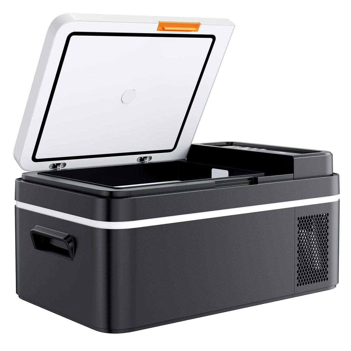 Car Refrigerator, DC 12/24V AC100-240V Compressor Electric Cooler, -4°F to 68°F Car Fridge with APP Control, 21 QT Cars Freezer for RVs, Campsites, Boats, Camping, Fishing, 60W Portable Freezer