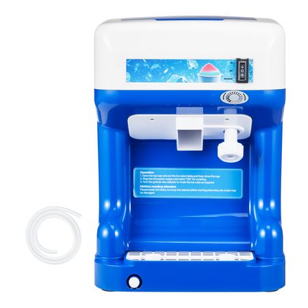 Commercial Ice Shaver Crusher, 286lbs Per Hour Electric Snow Cone Maker with 2L Ice Cube Box, 250W 1500RPM Tabletop Shaved Ice Machine for Parties Home and Commercial Use (Blue)