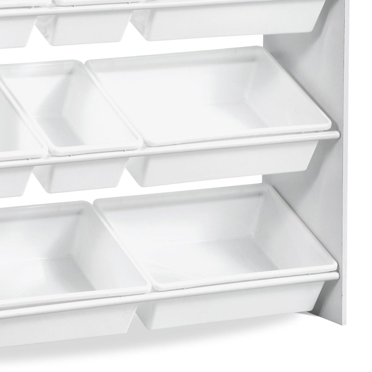 Kids Toy Storage and Bookshelf, 4-Tier Toy Storage Organizer with 8 Flexible Plastic Bins, Kids Cubby Cabinet with Bookshelf for Study Room, Bedroom, Playroom, Classroom, Nursery, White