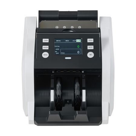 Money Counter Machine, 1200 Notes/Minute, Cash Counter with Value Count, UV/MG/IR/DD/DBL/HLF/CHN Counterfeit Detection, TFT Display, Money Counting Machine Mixed Denomination for Dollar and Euro