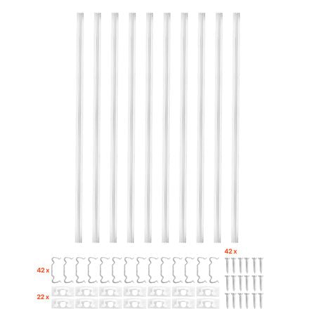 Plaster-in LED Aluminum Channel, 10-Pack 6.6 ft/2M, Trimless Recessed Drywall LED Strip Diffuser Channel, with Milky Cover, End Caps and Mounting Clips, Aluminum Profile, for Wall and Ceiling