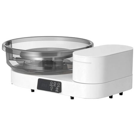 Pottery Wheel for Adults, 14" and 11" Turntables, 450W Electric Table Top Pottery Wheel with Foot Pedal, 30-300 RPM Adjustable Speed, Aluminum Body, for Beginners, DIY Clay Art Craft, White