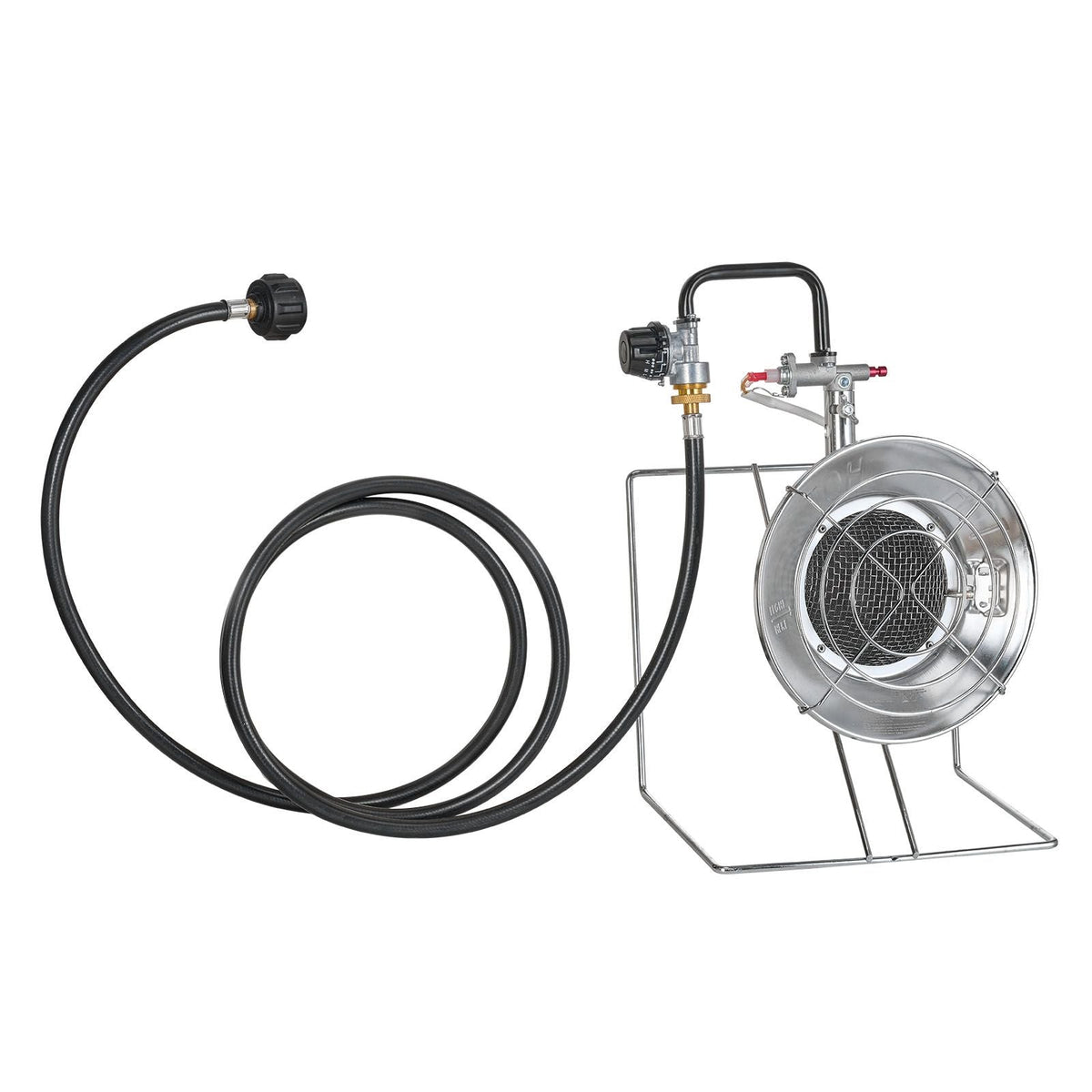 Propane Tank Top Heater, for 1lb Small Tanks and 5-40lb Large Tanks, 18000 BTU Rapid Heating 180-Degree Infrared Radiant Tank Top Gas Heater,3 Heat Settings for Ice Fishing,Single Burner