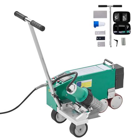 Roofing Hot Air Welder, 4200W 220V High Power Plastic PVC TPO CPE Welding Machine - 1.57" Welding Width 0.04-0.12" Thickness, 68 Fahrenheit-1202 Fahrenheit Heat Roofing Welding Tool