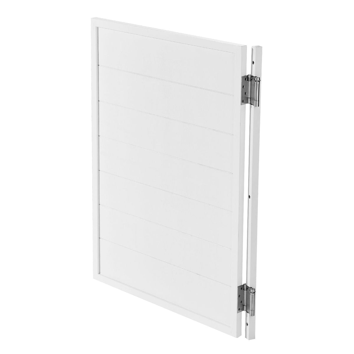 Saloon Doors, 32"W x 42" H Single Swinging Cafe Interior Doors, Square Design Premium Pine Wood, with Hinges & Hardware Kit, Easy to Install, for Hallway Kitchen Bar Pub Entrance, White