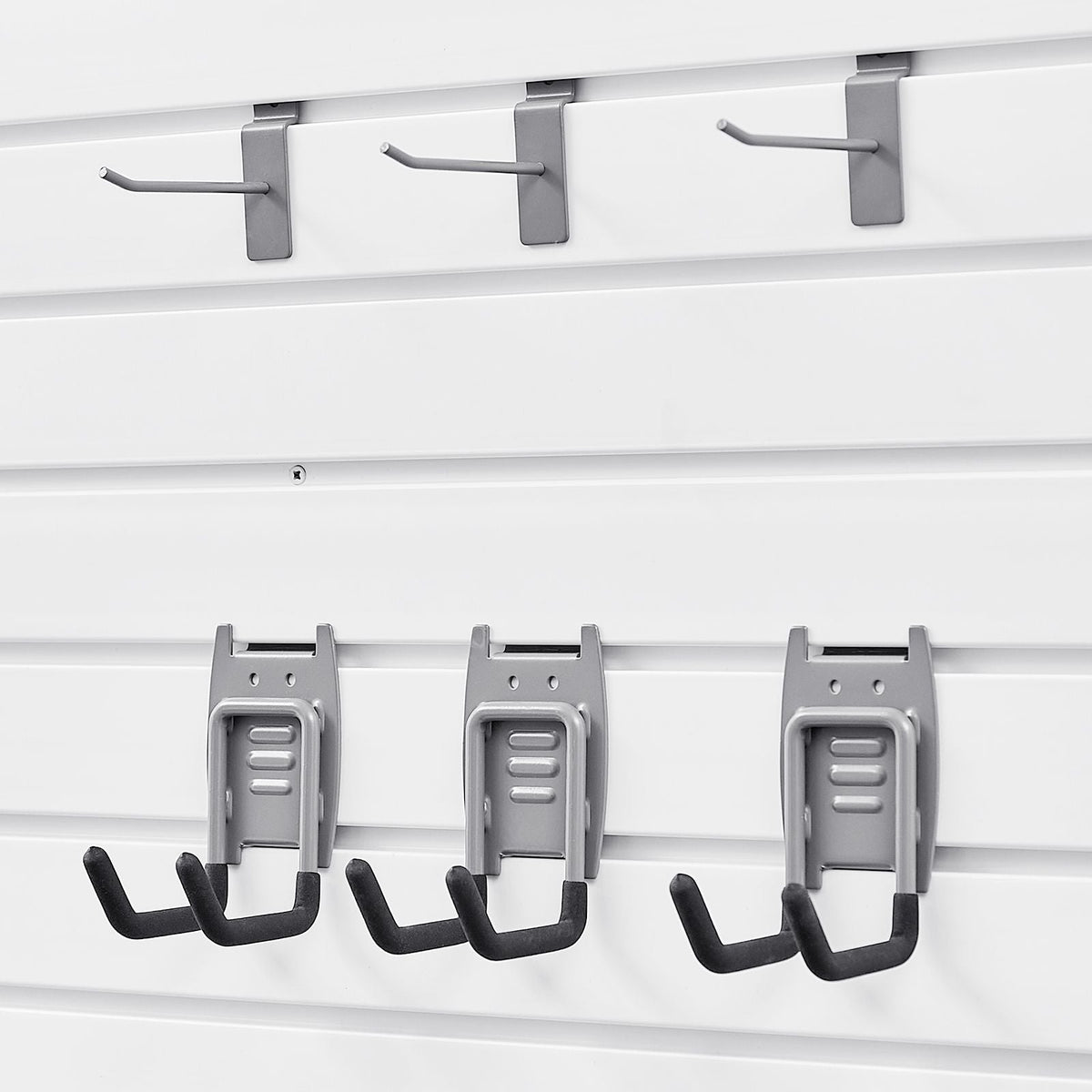 Slat Wall Paneling, 2 x 4 ft, PVC Garage Slatwall with Modular Design, White Slat Wall Easy-to-Install Adjustable Slatwall Panel with Coupling Structure & DIY Cutting, Fits for Storage & Display