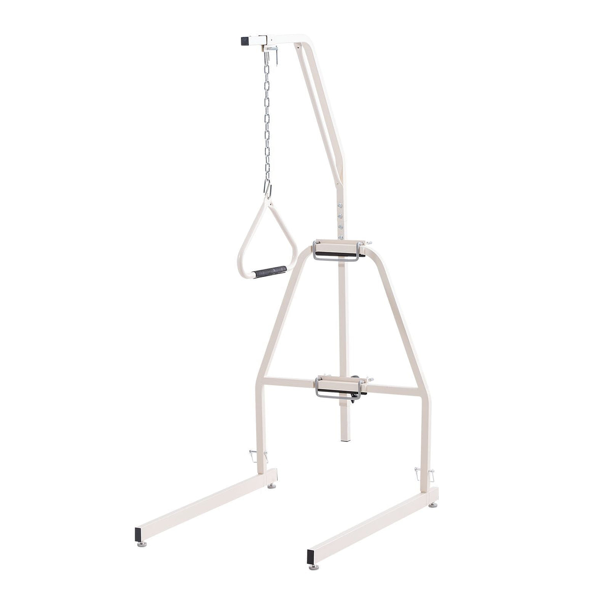 Trapeze Bar for Bed Mobility, Bed Trapeze with Clamps and Floor Stand, 250LBS Weight Capacity Bed Pull Up Assist for Elderly, Patients & Disabled, Suitable for Home Care, Hospital, Nursing Home