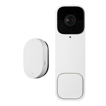 Video Doorbell, 2K Wireless Camera Ring Doorbell Works with 170° Ultra-Wide View, 2-Way Audio, Motion Detection & Night Vision, Supports Alexei & Google, Cloud Storage, Battery/Wired Powered
