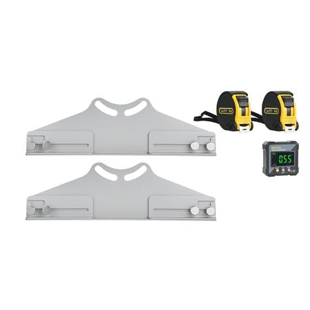 Wheel Alignment Tool, 2 PCS Carbon Steel Heavy Duty Toe & Camber Alignment Plates with Digital Angle Finder, 2 Measuring Tapes, Accurate Automotive Wheel Tools for Home Use, Fits Car Truck SUV