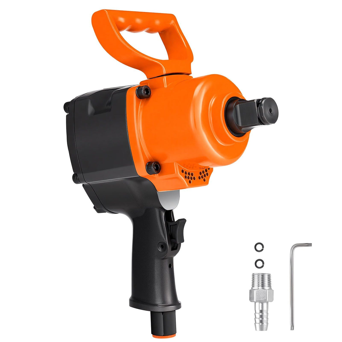 1 Inch Air Impact Wrench, Up to 1200 ft-lbs Nut-Busting Torque, 16.4 lbs Lightweight Pneumatic Impact Gun with Double Handles for Heavy Duty Repairs and Maintenance