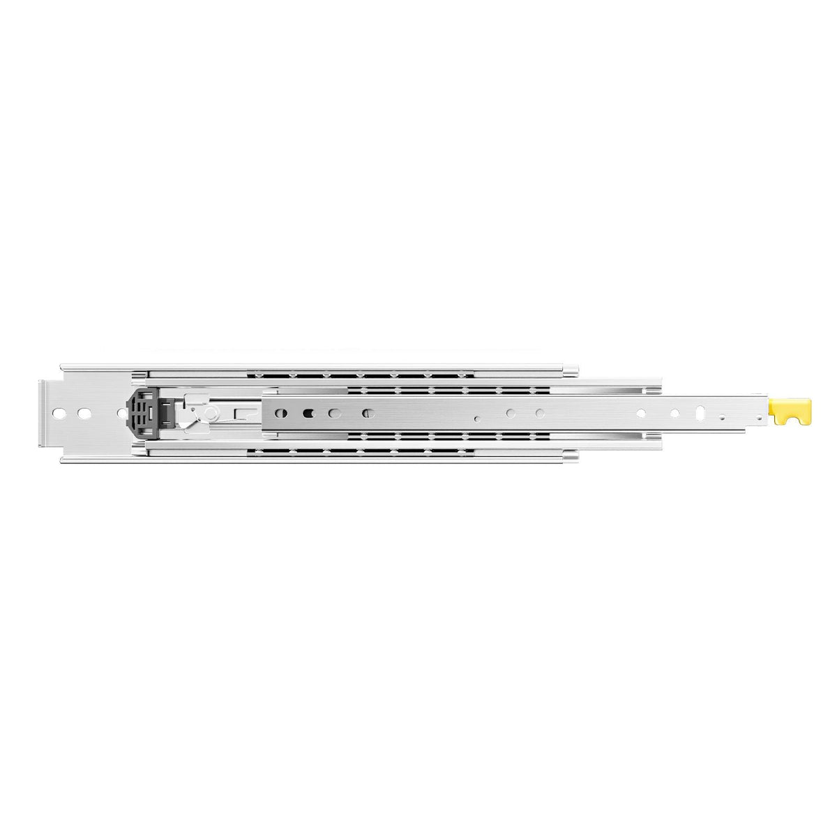 1 Pair Full Extension Drawer Slides 18 20 22 28 30 32 36 38 40 44 48 52 56 60 in, 500 lbs Load Capacity Locking Drawer Slides, Ball Bearing with Lock Side Mount Drawer Slide Rail