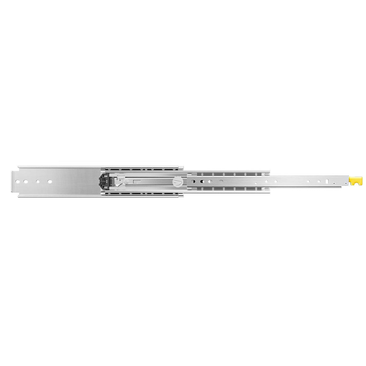 1 Pair Full Extension Drawer Slides 18 20 22 28 30 32 36 38 40 44 48 52 56 60 in, 500 lbs Load Capacity Locking Drawer Slides, Ball Bearing with Lock Side Mount Drawer Slide Rail