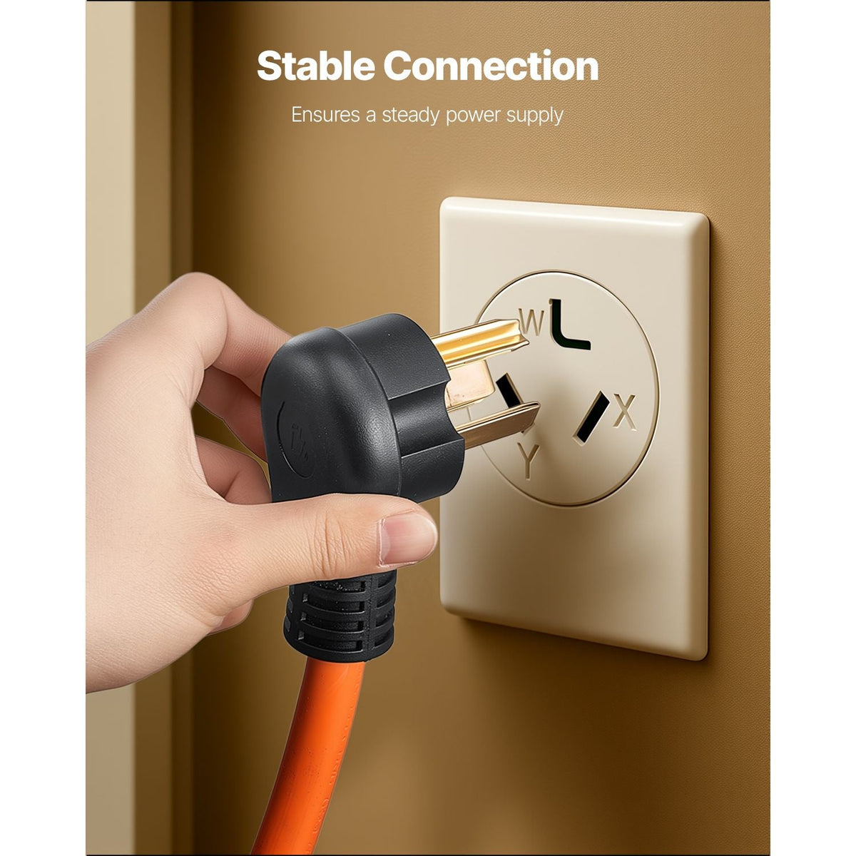 10 ft Dryer Extension Cord, 3-Prong NEMA 10-30P to 10-30R Dryer Cord, 125V/250V STW 10AWG/3C, 30A, Pure Copper Wire Cable with Black Non-woven Bag and PVC Cable Tie, Ideal for Indoor & Outdoor