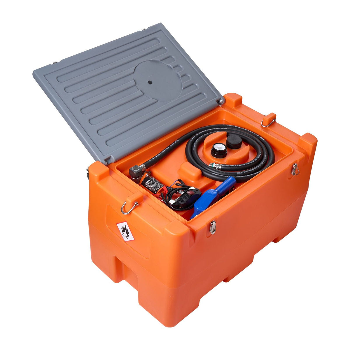12V DEF Transfer Pump Kit, 7 GPM, Diaphragm Irrigation Self Priming Electric Water Pump, with 48 Gallon Tank, Automatic Nozzle, 9.84 ft Hose, 26.25 ft Lift, for Diesel Exhaust Fluid Urea Liquid